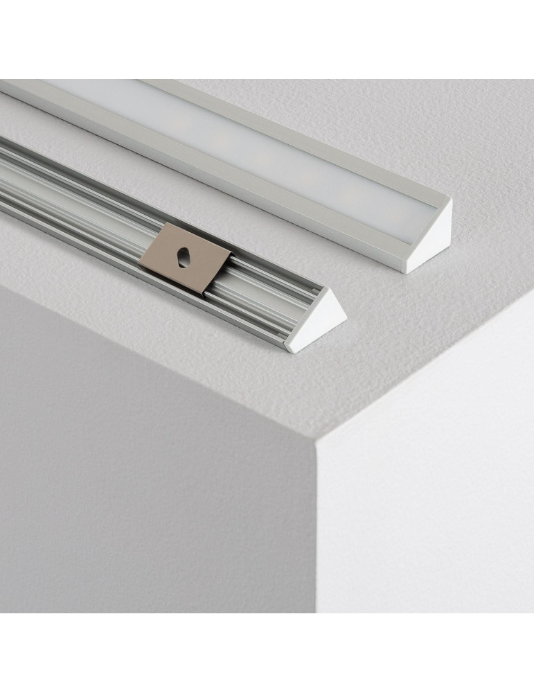 Profilé Aluminium Angle Variable 1m pour Rubans LED  jusqu'à 10mm