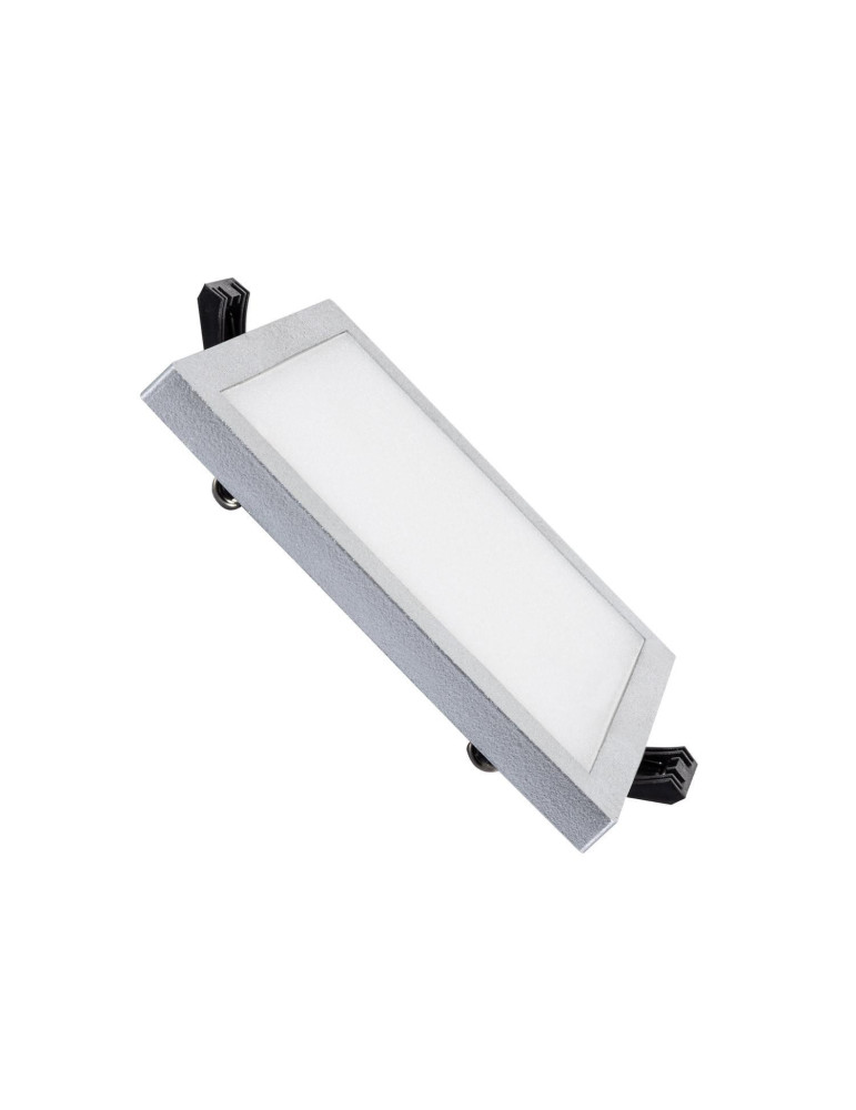 Dalle LED 8W Carrée High Lumen LIFUD Coupe Ø 75mm Argentée