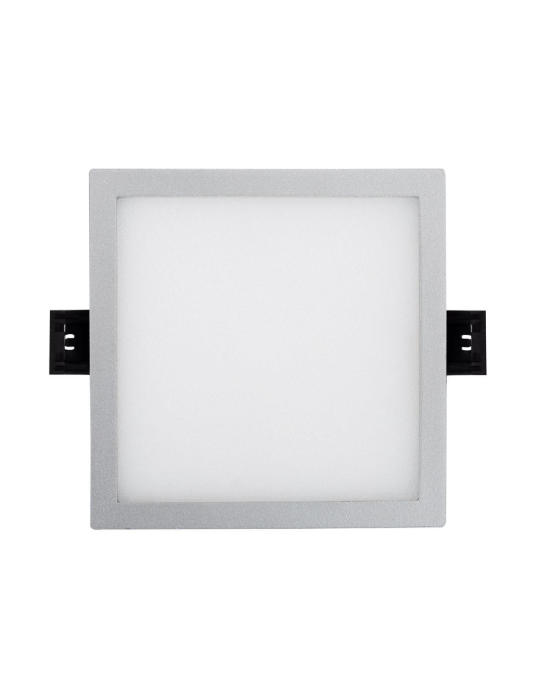 Dalle LED 8W Carrée High Lumen LIFUD Coupe Ø 75mm Argentée