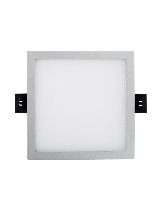 Dalle LED 8W Carrée High Lumen LIFUD Coupe Ø 75mm Argentée