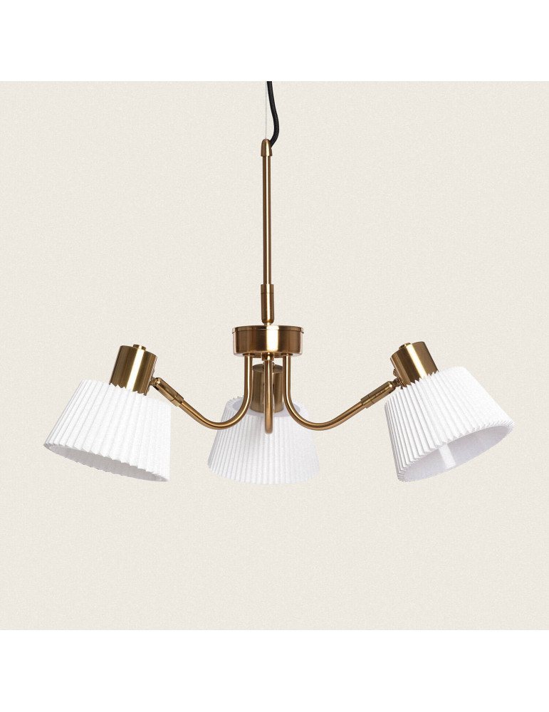 Suspension Métal Magda 3 Spots