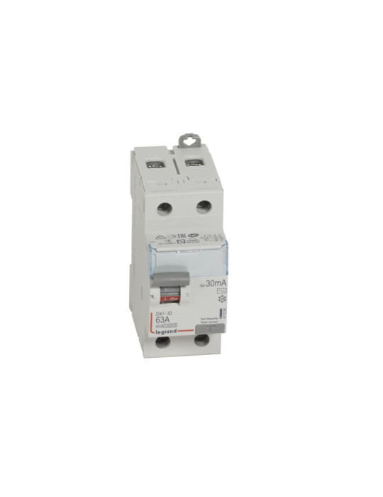 Interrupteur Différentiel DX³ Industriel 2P-30mA 10kA Class AC 63A LEGRAND 411506