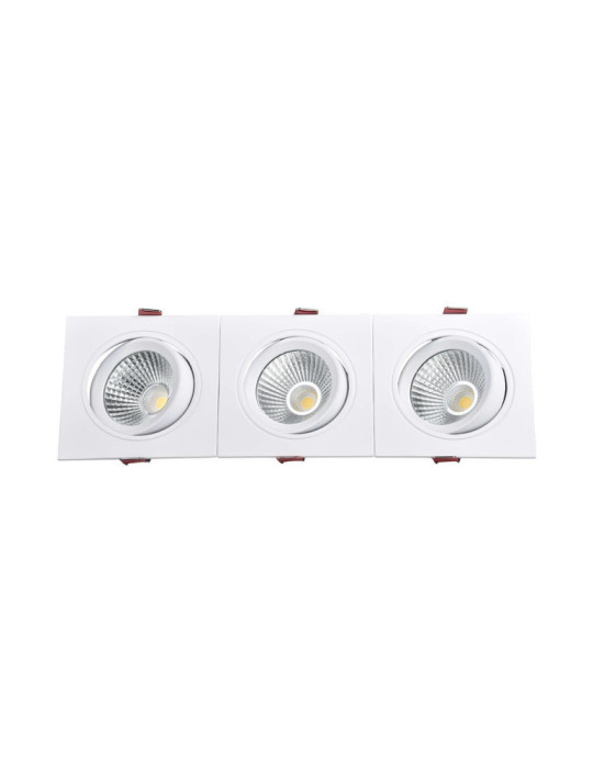 Spot Downlight LED 10W Rectangulaire Madison Coupe 255x75 mm