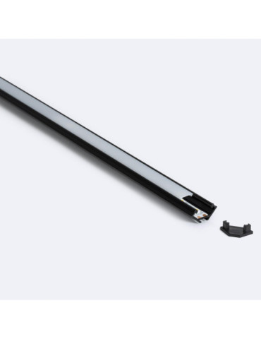 Profilé Aluminium Angle 2m Noir pour Rubans LED  jusqu'à 12mm