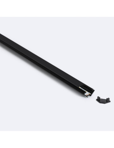 Profilé Aluminium Angle 2m Noir pour Rubans LED  jusqu'à 12mm