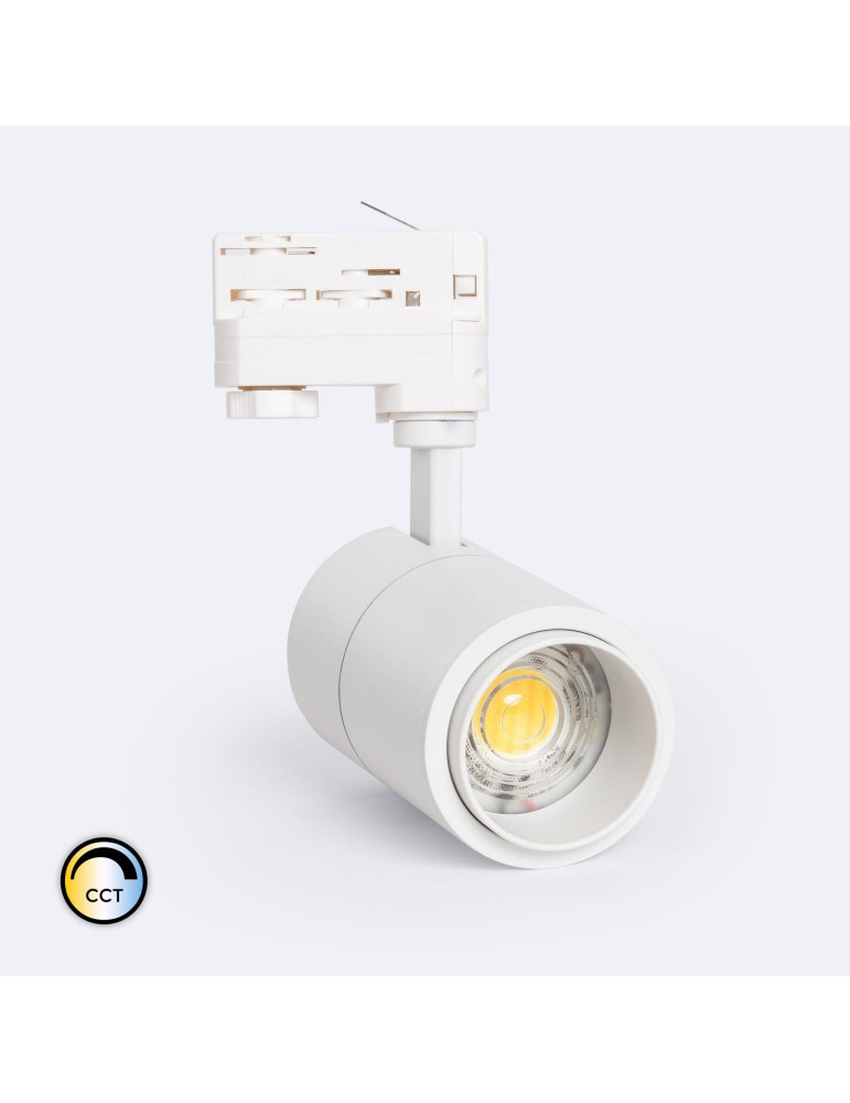 Spot LED sur Rail Triphasé 20W Dimmable CCT Pulyx Multi-Angle 15-60º