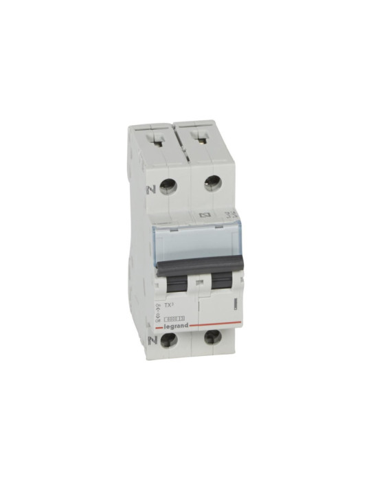 Disjoncteur Automatique TX³ Terciario 1P+N 6kA 10-40 A LEGRAND 403585 Disjoncteur Automatique TX³ Terciario 1P+N 6kA 10-40 A LEGRAND 403585