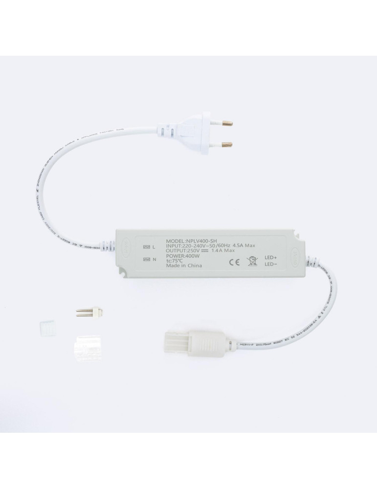 Driver No Flicker pour Ruban LED Auto-Redressement 220V AC SMD IP65 Largeur 12mm