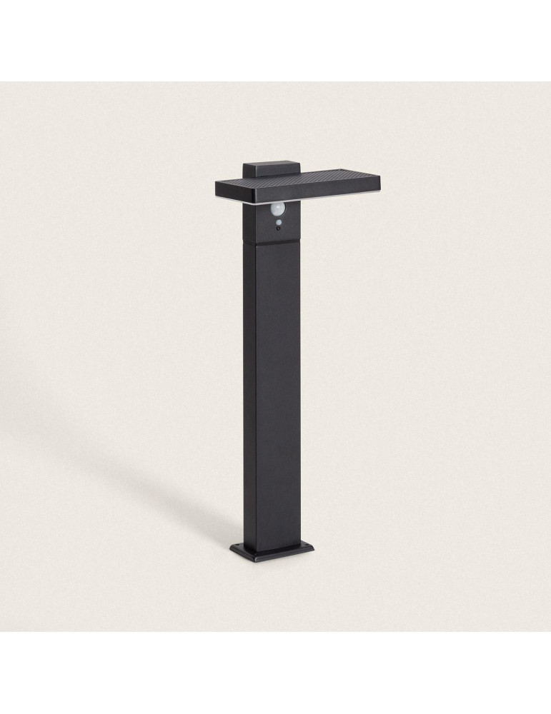 Balise sur Pied Extérieure Solaire LED 5W 50cm Aluminium avec Détecteur de Mouvement Bran