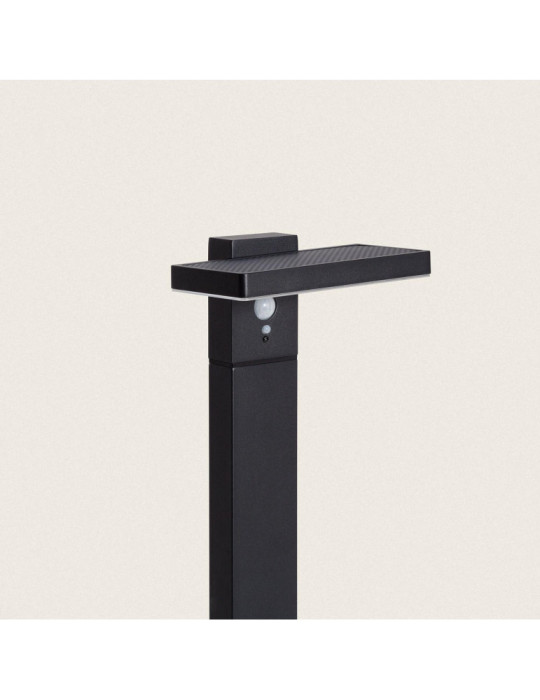 Balise sur Pied Extérieure Solaire LED 5W 50cm Aluminium avec Détecteur de Mouvement Bran
