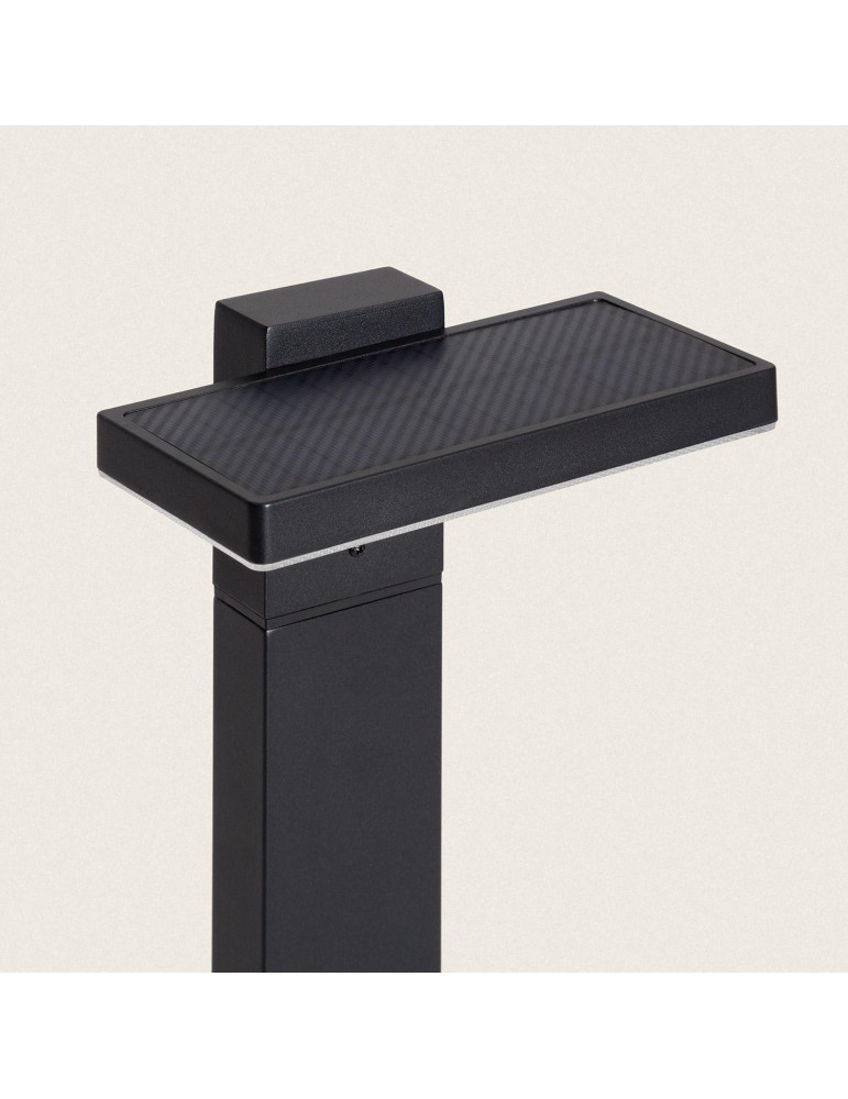 Balise sur Pied Extérieure Solaire LED 5W 50cm Aluminium avec Détecteur de Mouvement Bran