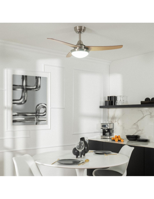 Ventilateur de Plafond Silencieux Neil Bois 107cm Moteur DC