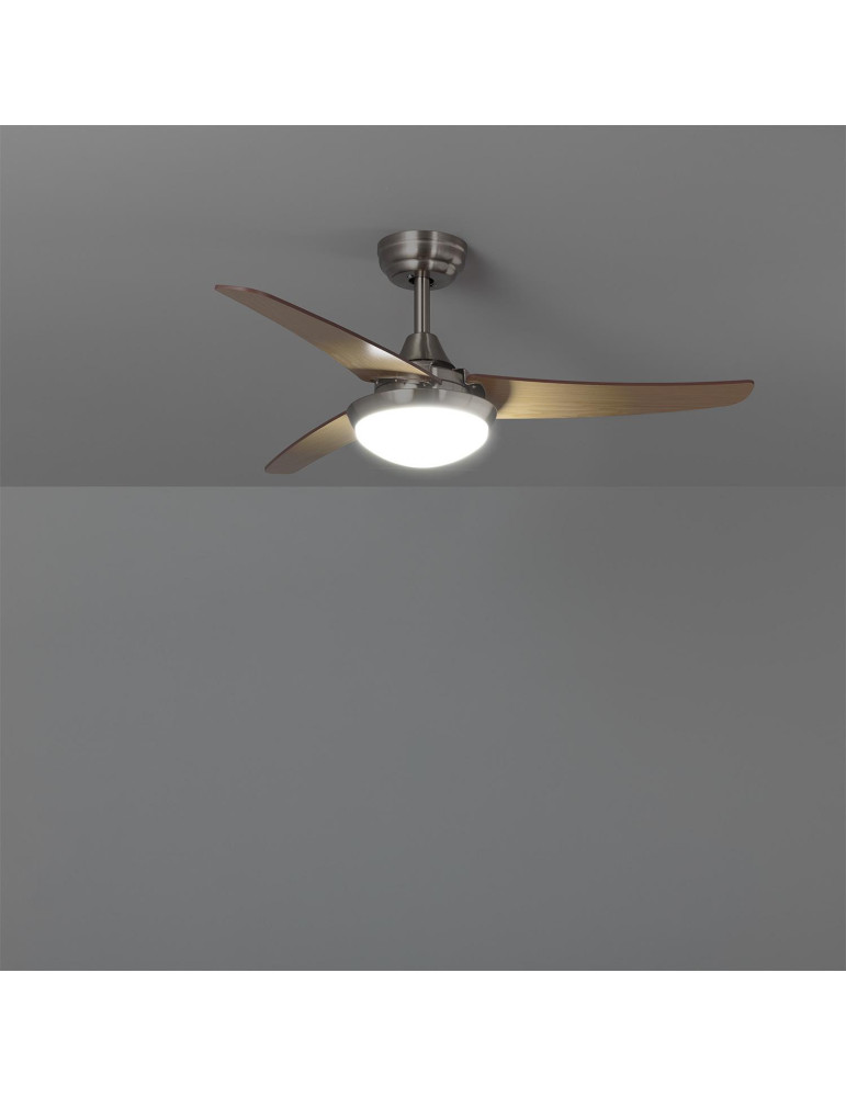 Ventilateur de Plafond Silencieux Neil Bois 107cm Moteur DC