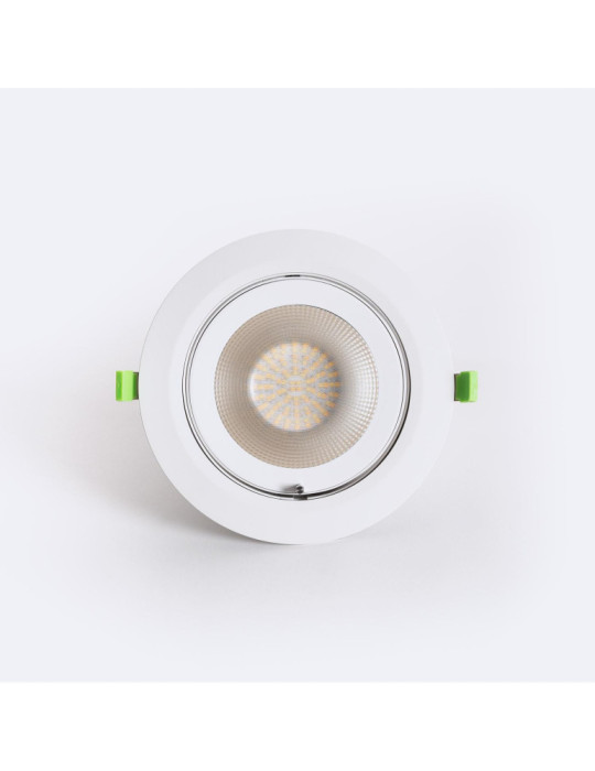 Downlight LED 60W Rond Orientable OSRAM 120 lm/W LIFUD Coupe Ø 200 mm