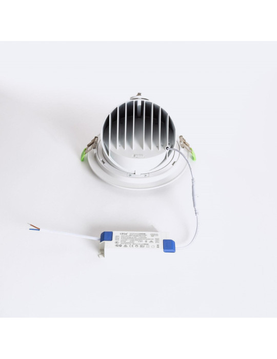 Downlight LED 60W Rond Orientable OSRAM 120 lm/W LIFUD Coupe Ø 200 mm