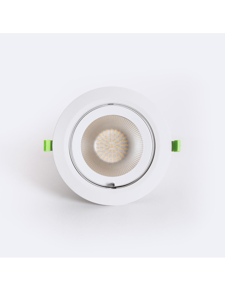 Downlight LED 60W Rond Orientable OSRAM 120 lm/W LIFUD Coupe Ø 200 mm