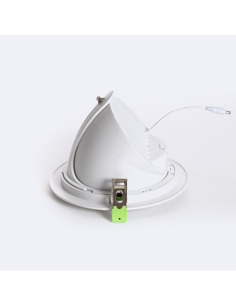 Downlight LED 60W Rond Orientable OSRAM 120 lm/W LIFUD Coupe Ø 200 mm