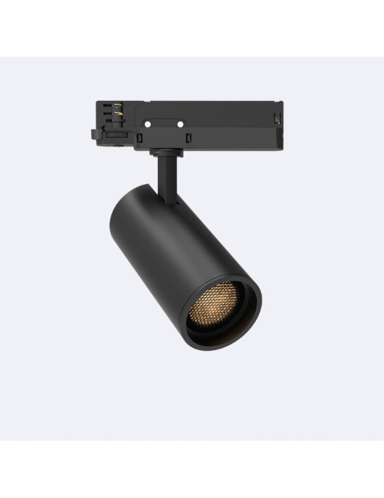 Spot LED Fasano Anti-éblouissement 30W pour Rail Triphasé Dimmable Noir Spot LED Fasano Anti-éblouissement 30W pour Rail Triphasé Dimmable Noir