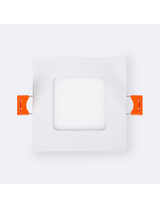 Dalle LED 3W Carrée Extra-Plate Coupe 75x75 mm Pack 2 Unités