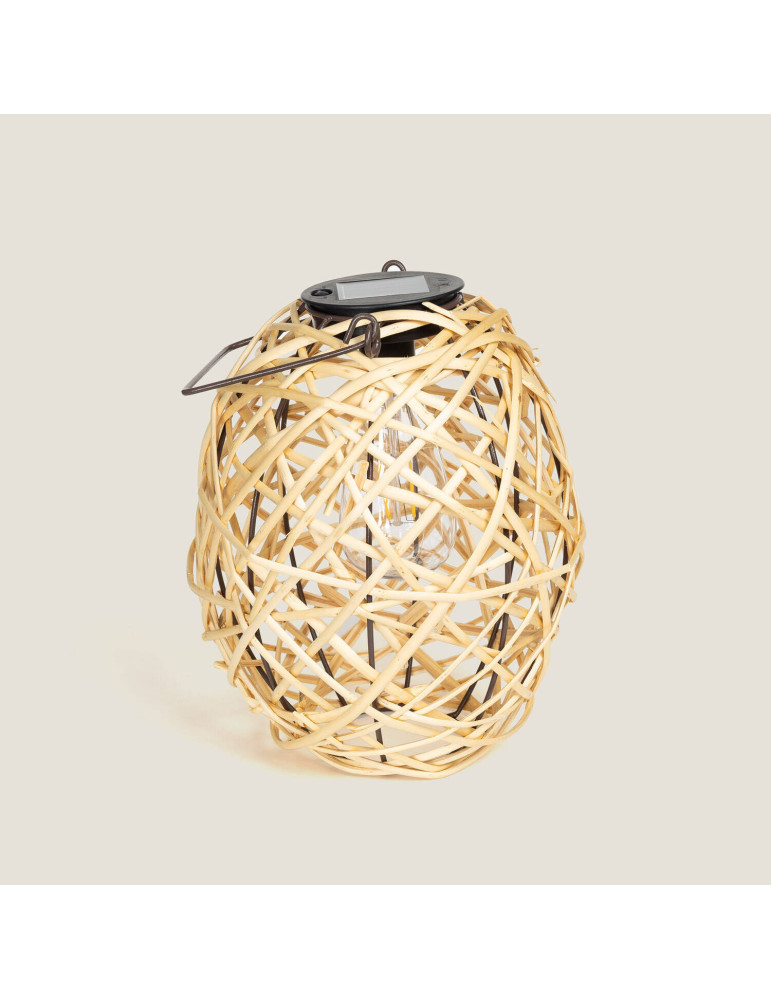 Lampe à Poser LED Extérieure Solaire Rotin Baihar