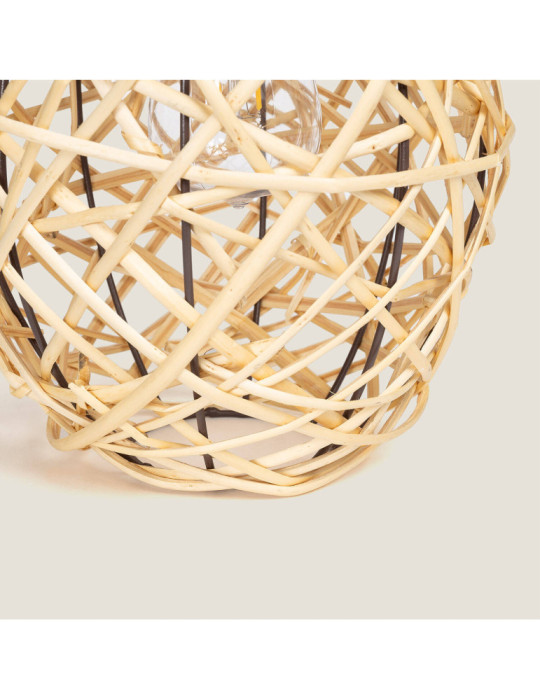 Lampe à Poser LED Extérieure Solaire Rotin Baihar