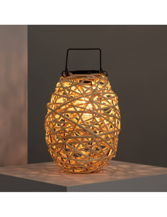 Lampe à Poser LED Extérieure Solaire Rotin Baihar