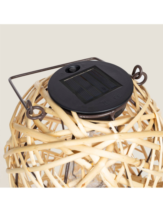 Lampe à Poser LED Extérieure Solaire Rotin Baihar