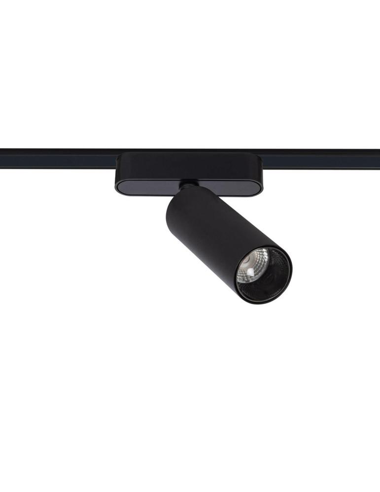 Spot LED sur Rail Magnétique 25mm Extra-Plat 15W 48V Noir Spot LED sur Rail Magnétique 25mm Extra-Plat 15W 48V Noir