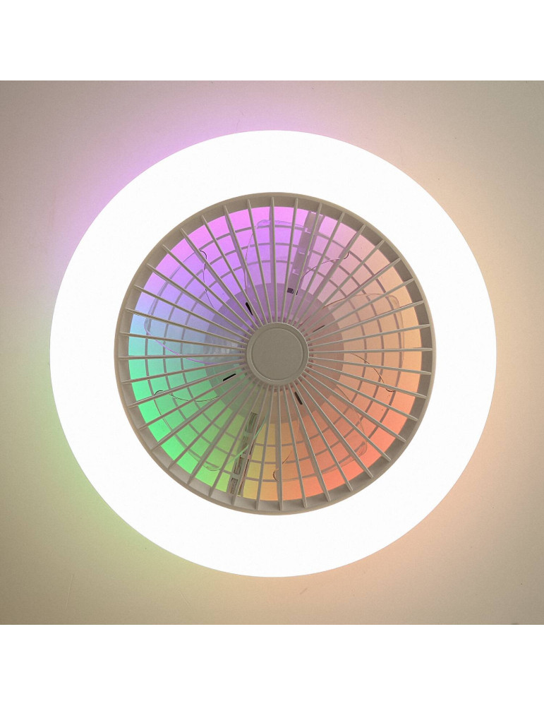 Ventilateur de Plafond LED SMART WIFI RGB+W Zante Ø 50cm de 35W