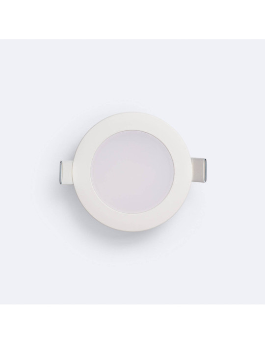 Spot Downlight LED 4W Rond Blanc Coupe Ø 85 mm