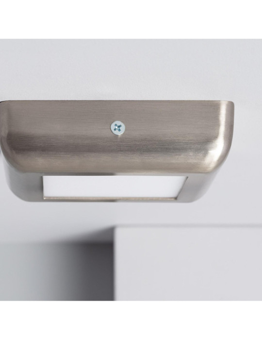 Plafonnier LED Carré Métal Design Silver 6W 120x120mm