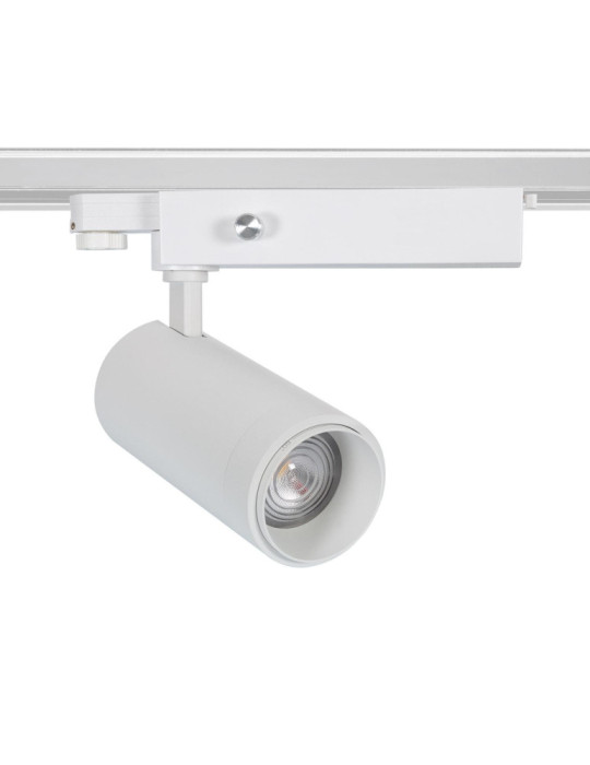 Spot LED sur Rail Triphasé 30W Dimmable Wolf Multiangle 15-60º Blanc