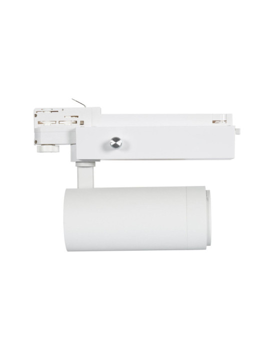 Spot LED sur Rail Triphasé 30W Dimmable Wolf Multiangle 15-60º Blanc