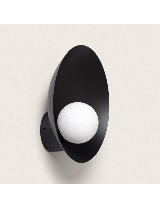 Applique Murale Métal et Verre Brais Applique Murale Métal et Verre Brais