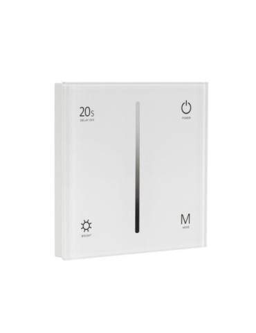 Contrôleur Variateur Murale Tactile pour Ruban LED 12/48V DC Monochrome RF
