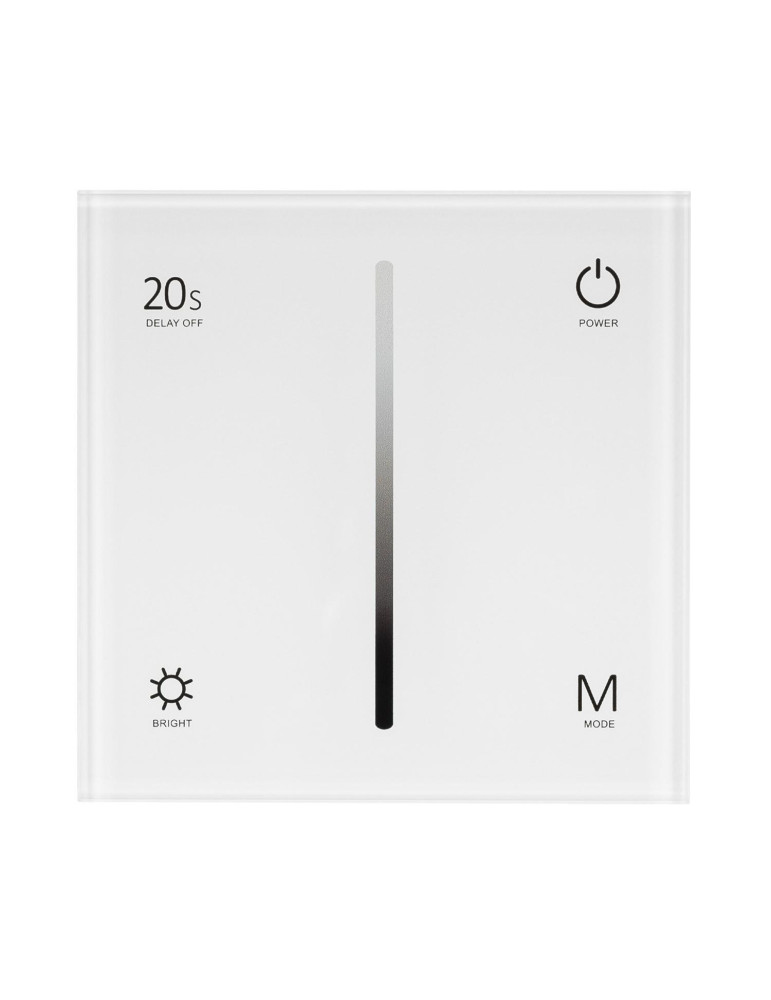 Contrôleur Variateur Murale Tactile pour Ruban LED 12/48V DC Monochrome RF