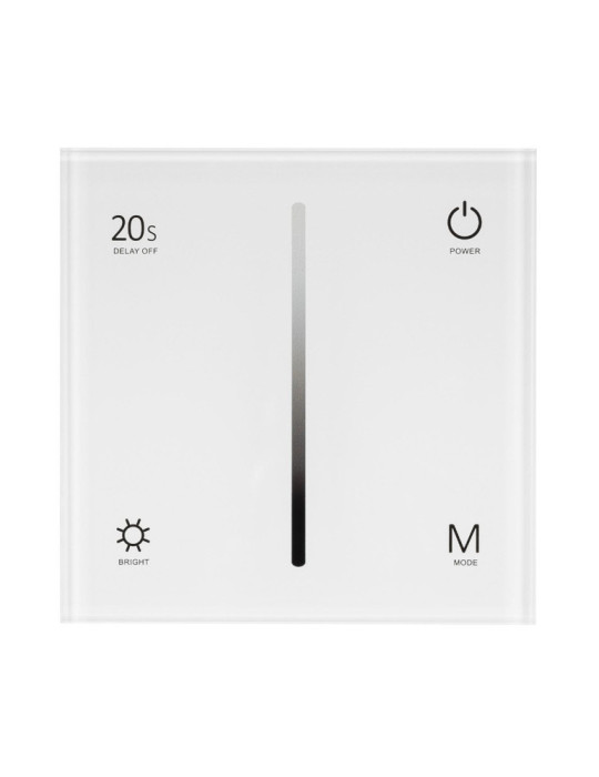 Contrôleur Variateur Murale Tactile pour Ruban LED 12/48V DC Monochrome RF