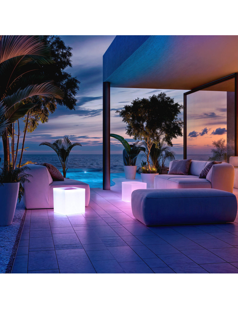 Cube LED RGBW Rechargeable