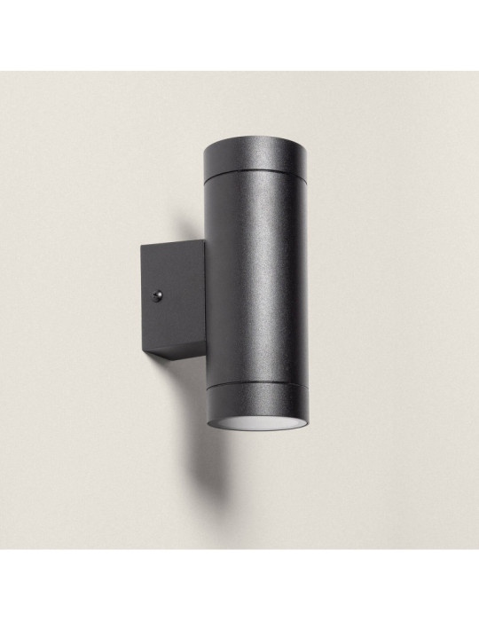 Applique Murale Extérieure Aluminium Double Éclairage Noire Oakham Applique Murale Extérieure Aluminium Double Éclairage Noire Oakham