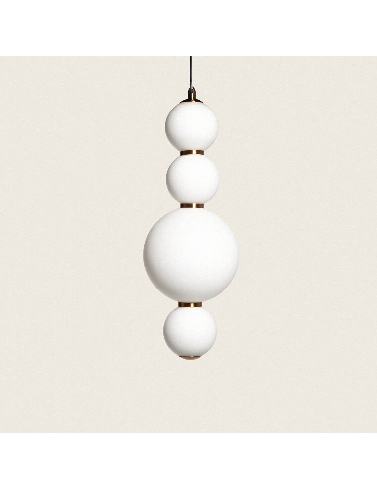 Suspension LED 10W Métal et Verre Slim Atira