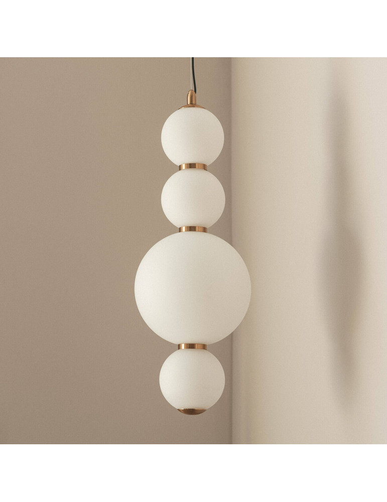 Suspension LED 10W Métal et Verre Slim Atira