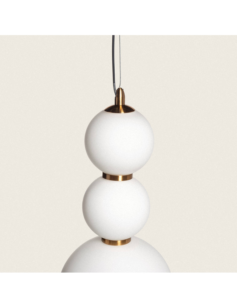 Suspension LED 10W Métal et Verre Slim Atira