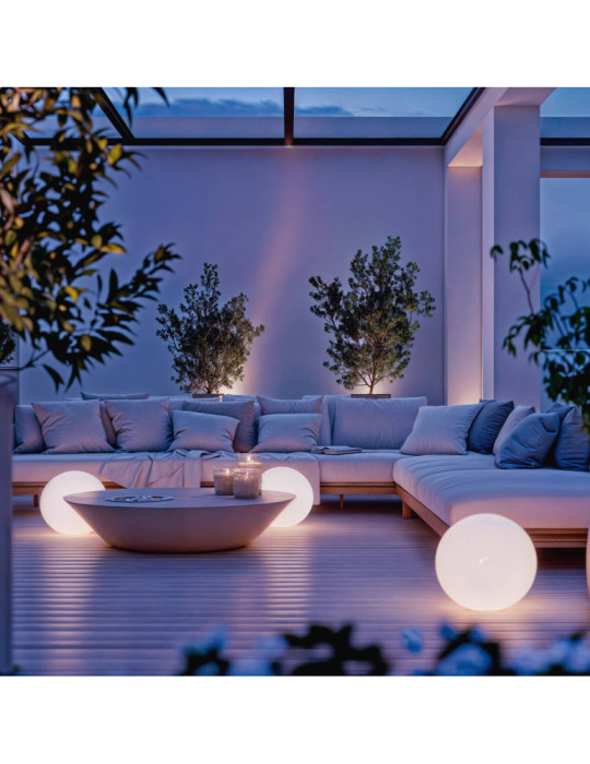 Sphère LED Solaire 25cm