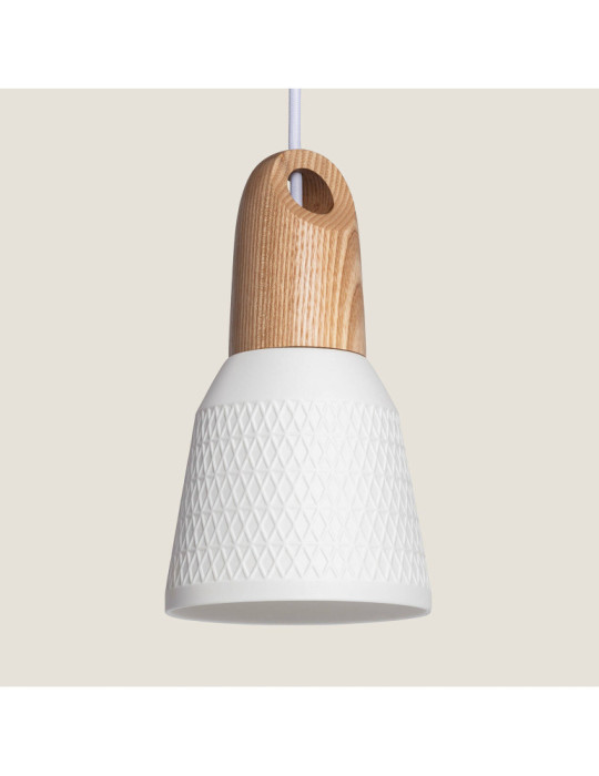 Suspension Céramique et Bois Retilles Suspension Céramique et Bois Retilles