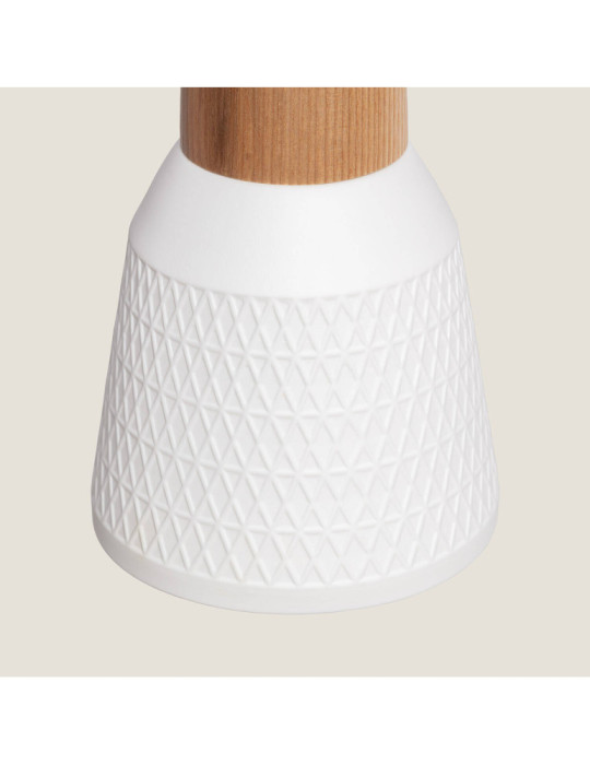 Suspension Céramique et Bois Retilles