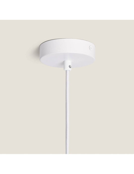 Suspension Céramique et Bois Retilles