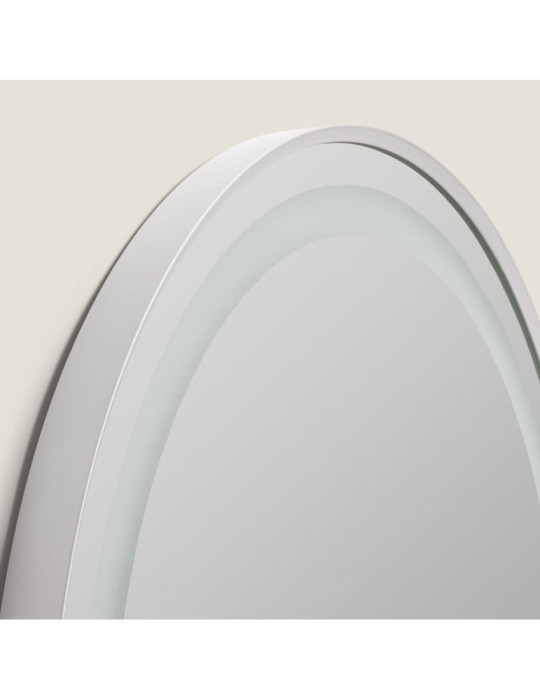 Miroir Salle de Bain avec Éclairage LED Anti-buée Ø60 cm Nour