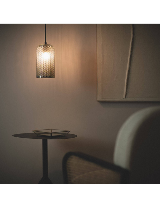 Suspension Métal et Verre Large Bernie