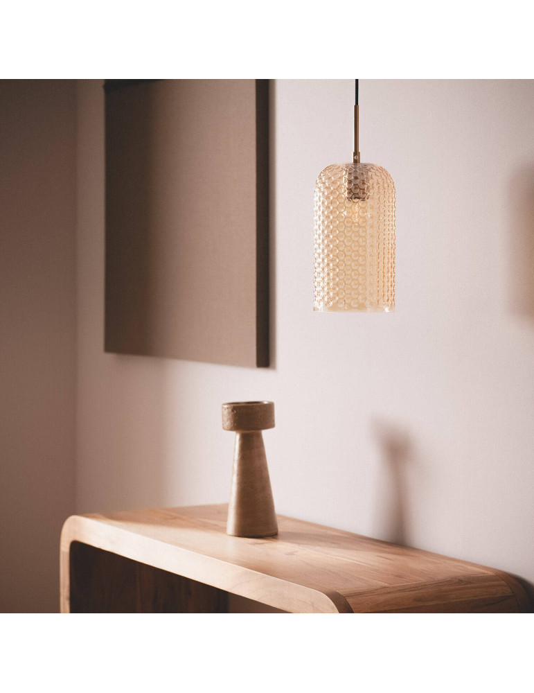 Suspension Métal et Verre Large Bernie