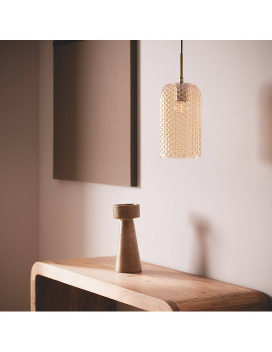 Suspension Métal et Verre Large Bernie